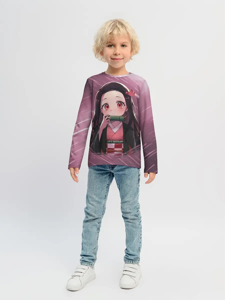Детский лонгслив / Незуко Камадо