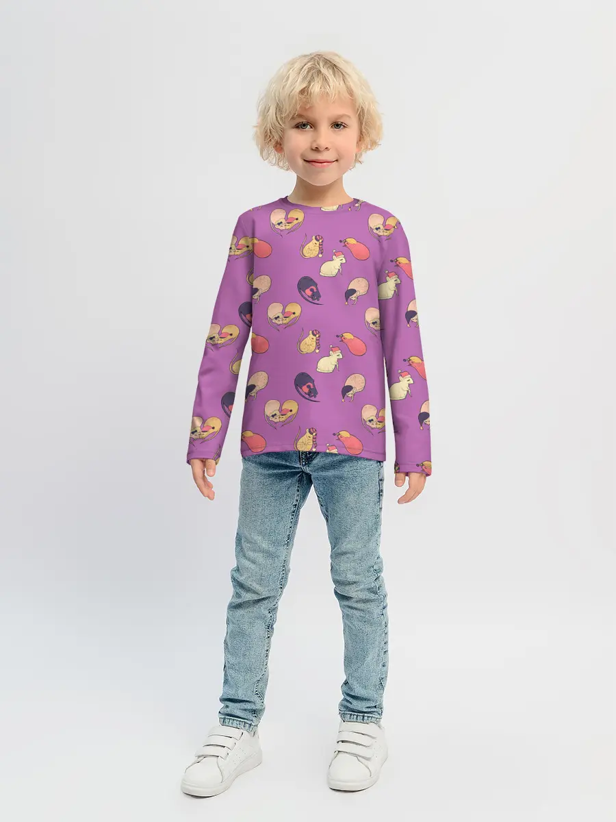 Детский лонгслив / Спящие мыши