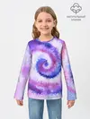 Детский лонгслив / TIE-DYE PURPLE