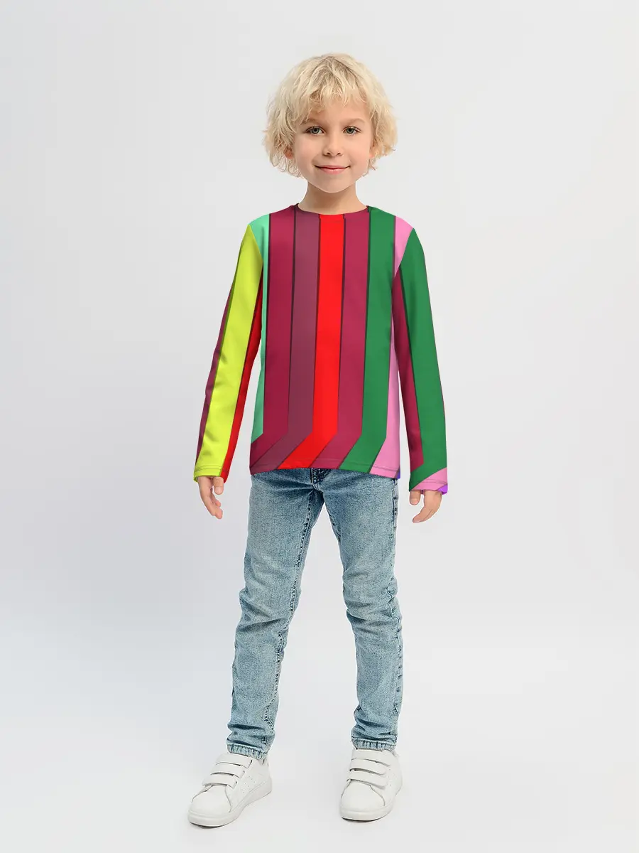 Детский лонгслив / радуга
