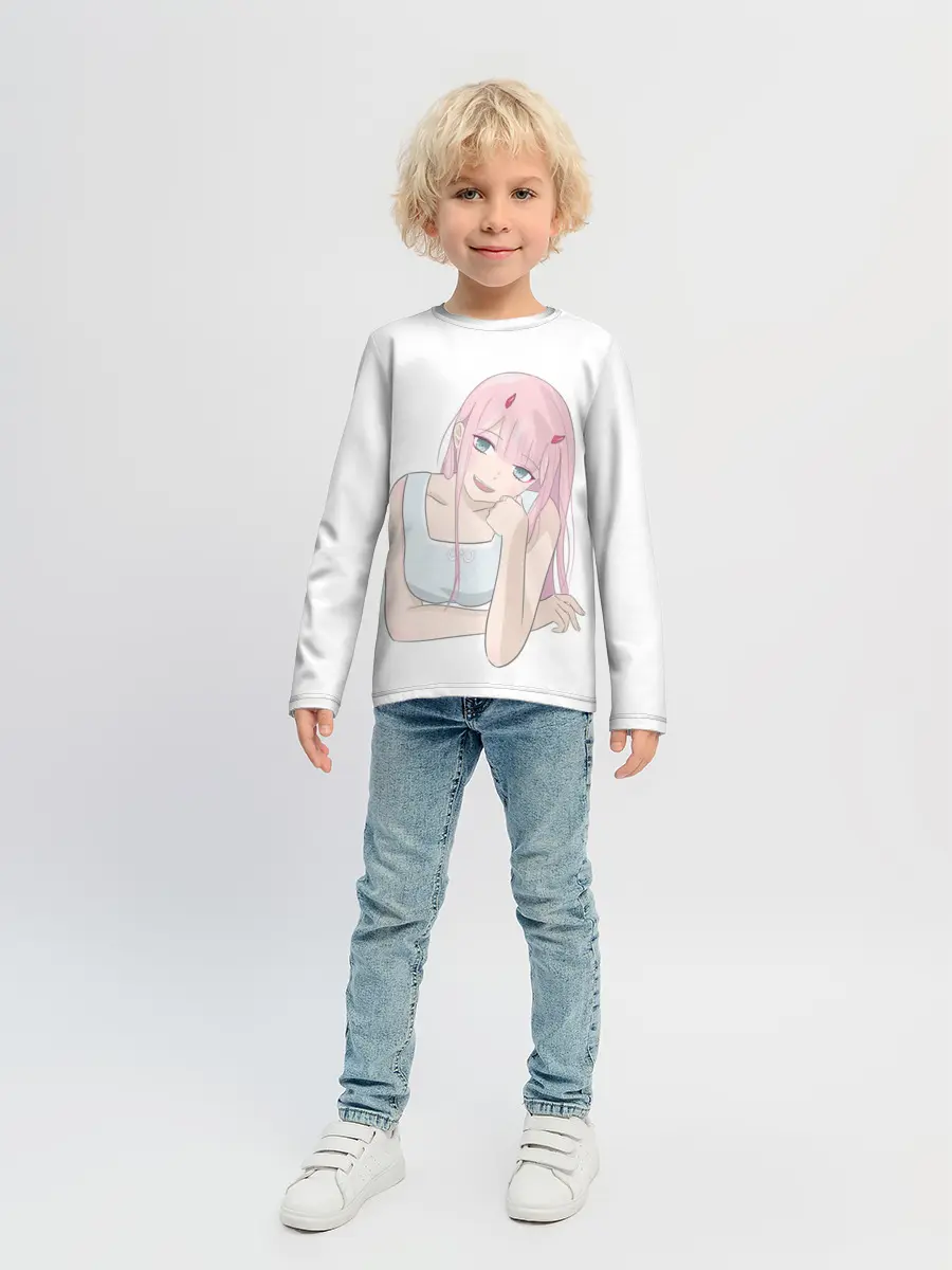 Детский лонгслив / Милая Zero Two