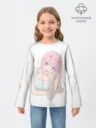 Детский лонгслив / Милая Zero Two