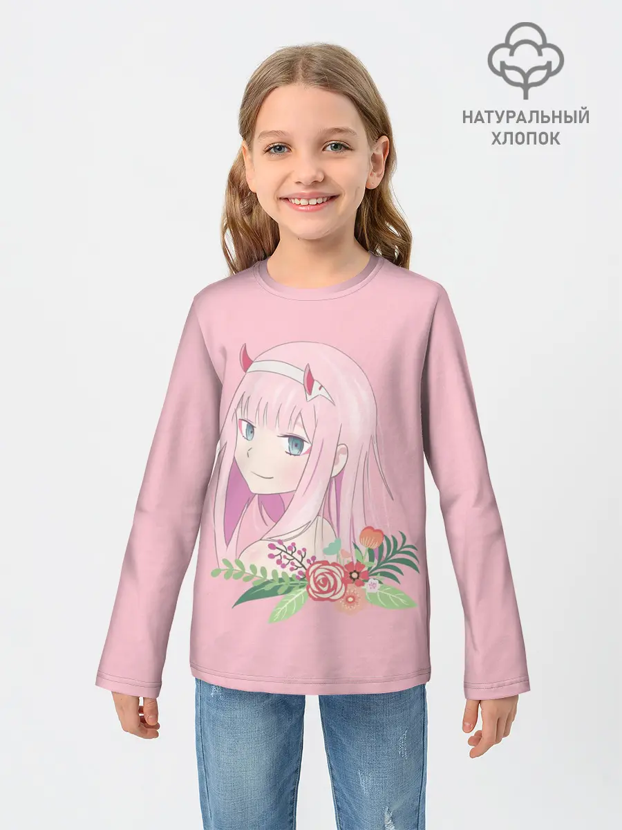 Детский лонгслив / Pink Zero Two