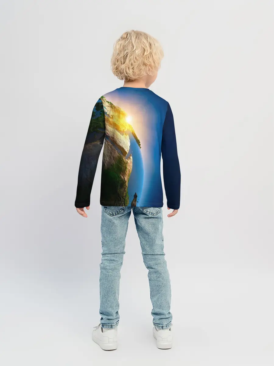 Детский лонгслив / Планета Земля