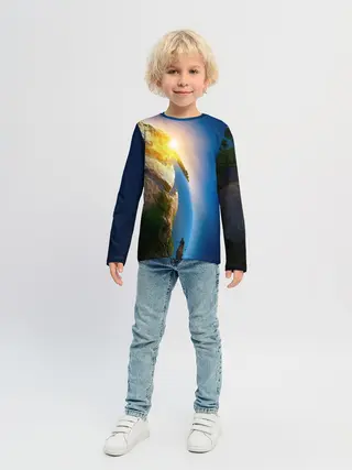 Детский лонгслив / Планета Земля