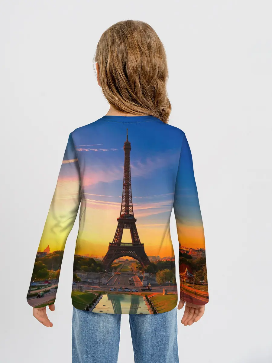 Детский лонгслив / Эйфелева башня