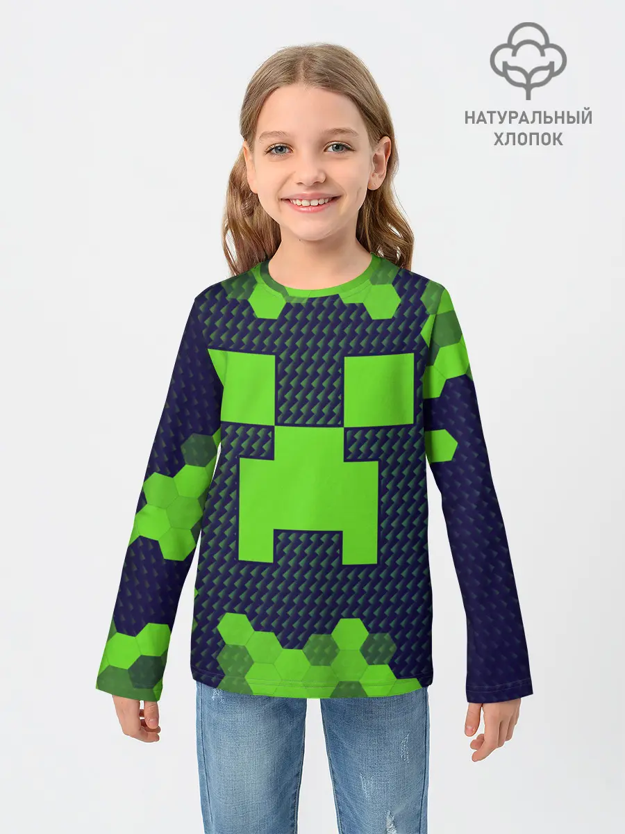 Детский лонгслив / MINECRAFT / МАЙНКРАФТ
