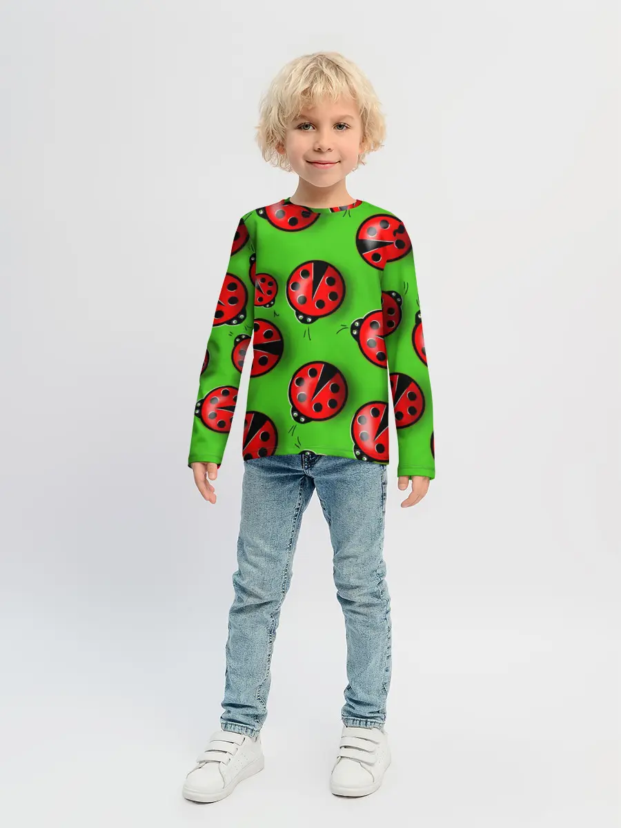 Детский лонгслив / Божьи коровки