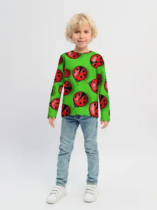 Детский лонгслив / Божьи коровки