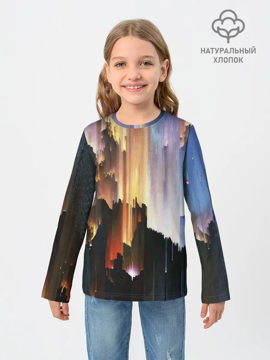 Детский лонгслив / Space