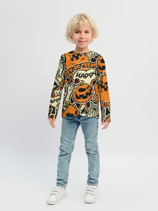 Детский лонгслив / Хэллоуин