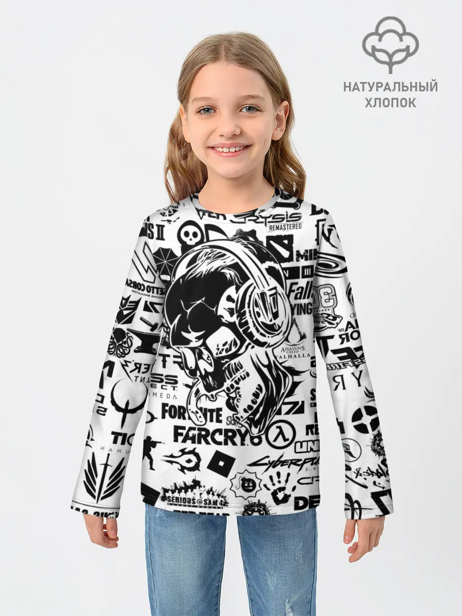 Детский лонгслив / PROGAMER | Все Игры