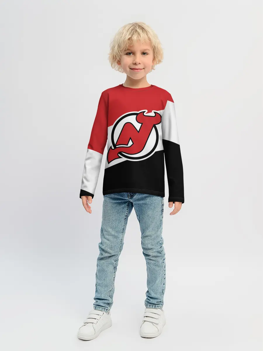 Детский лонгслив / Нью-Джерси Девилз