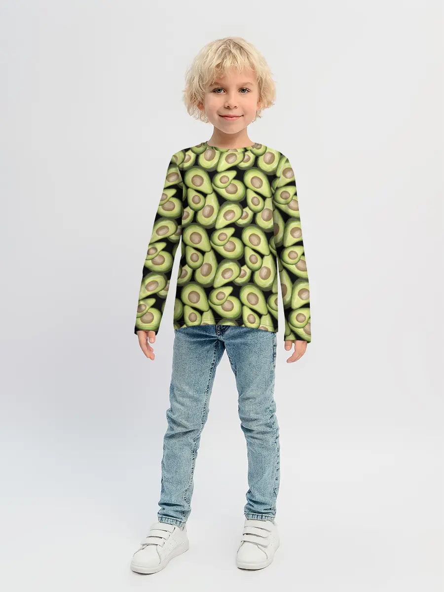 Детский лонгслив / Авокадо