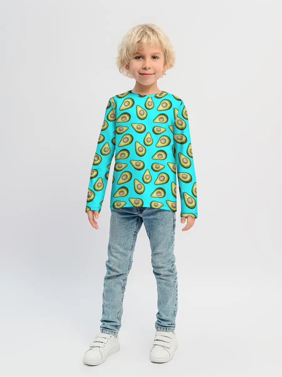 Детский лонгслив / Авокадо