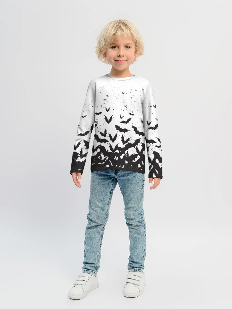 Детский лонгслив / Летучие мыши