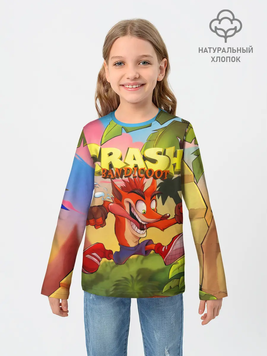 Детский лонгслив / Crash Bandicoot