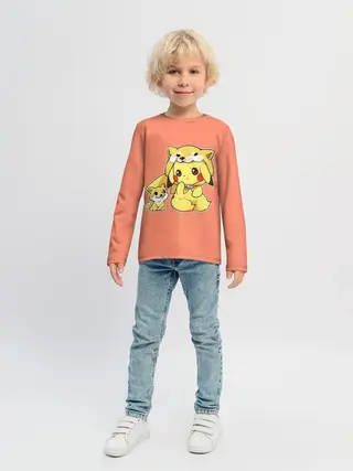 Детский лонгслив / Pikachu Pika Pika