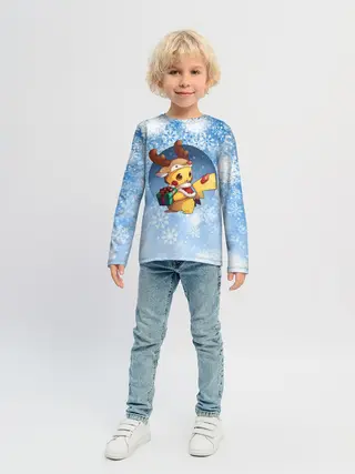 Детский лонгслив / Pikachu Pika Pika