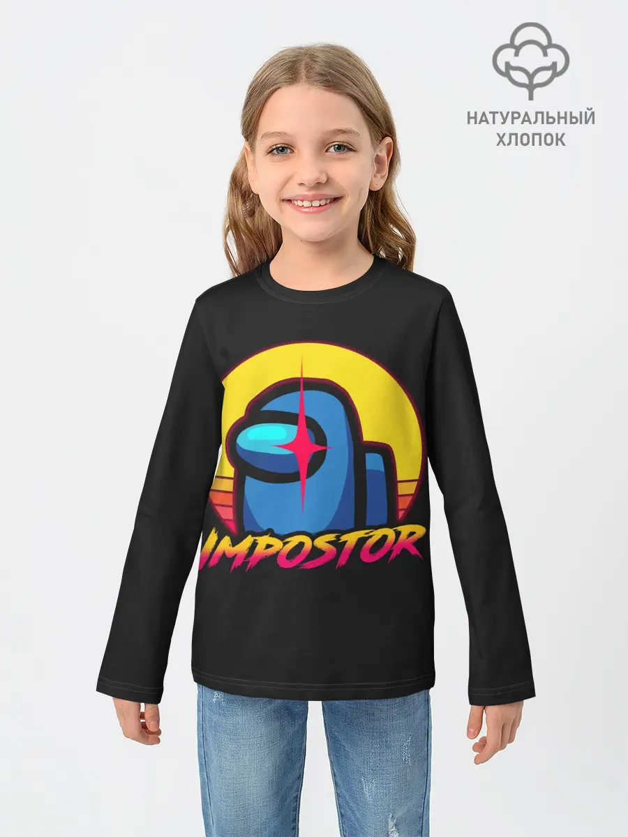 Детский лонгслив / Among Us
