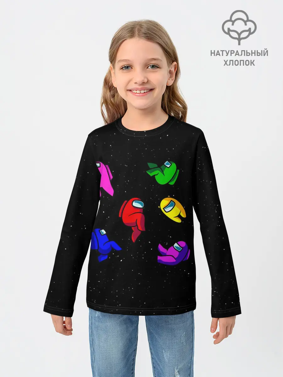 Детский лонгслив / Among Us