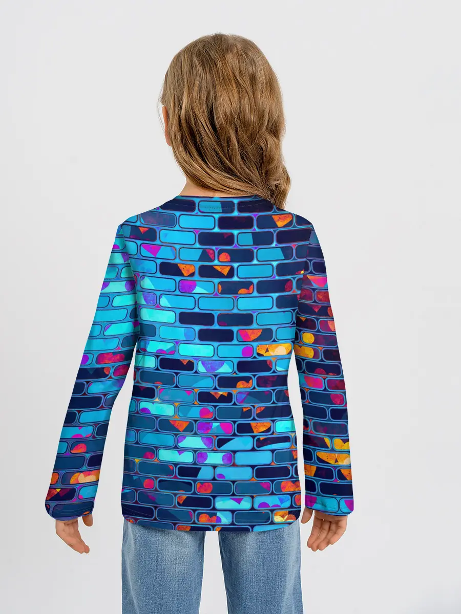 Детский лонгслив / Кирпичики.