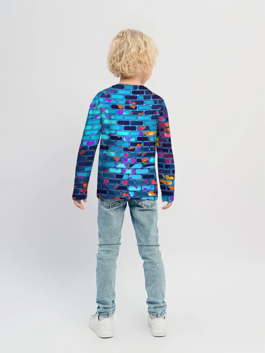 Детский лонгслив / Кирпичики.