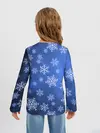 Детский лонгслив / Снежинки.