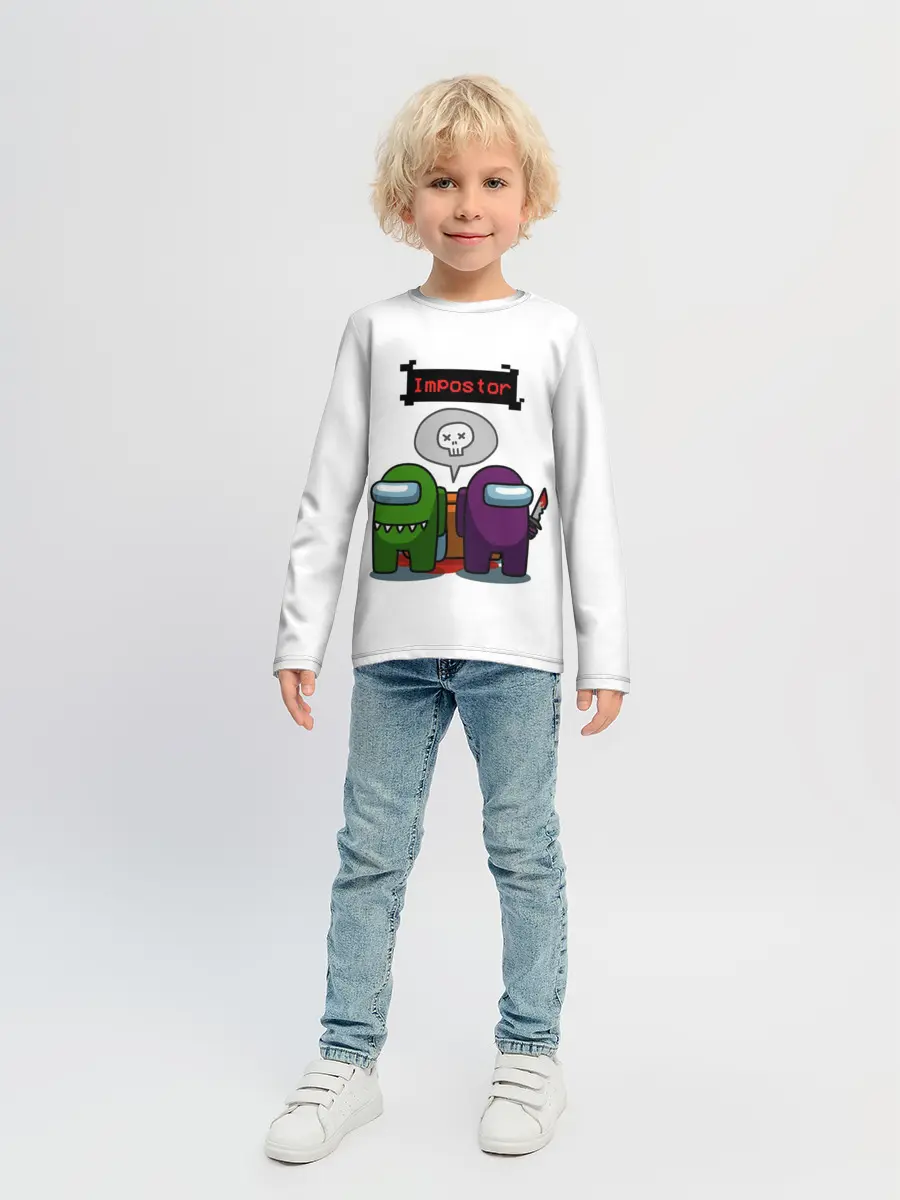 Детский лонгслив / Among Us
