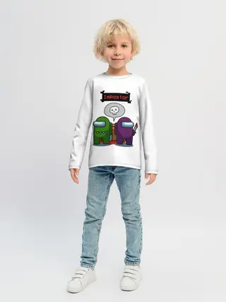 Детский лонгслив / Among Us