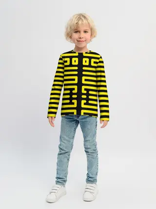 Детский лонгслив / полосы, линии, узор,