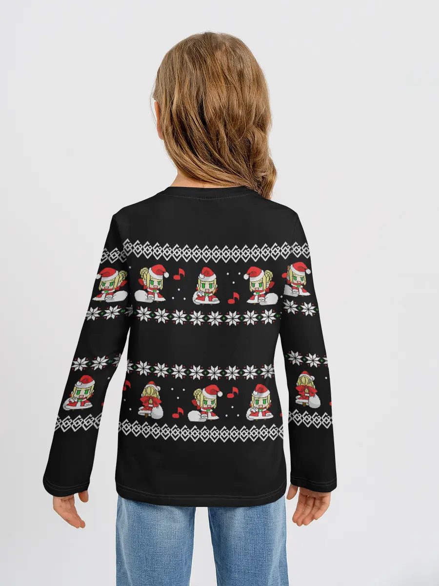 Детский лонгслив / merry christmas padoru