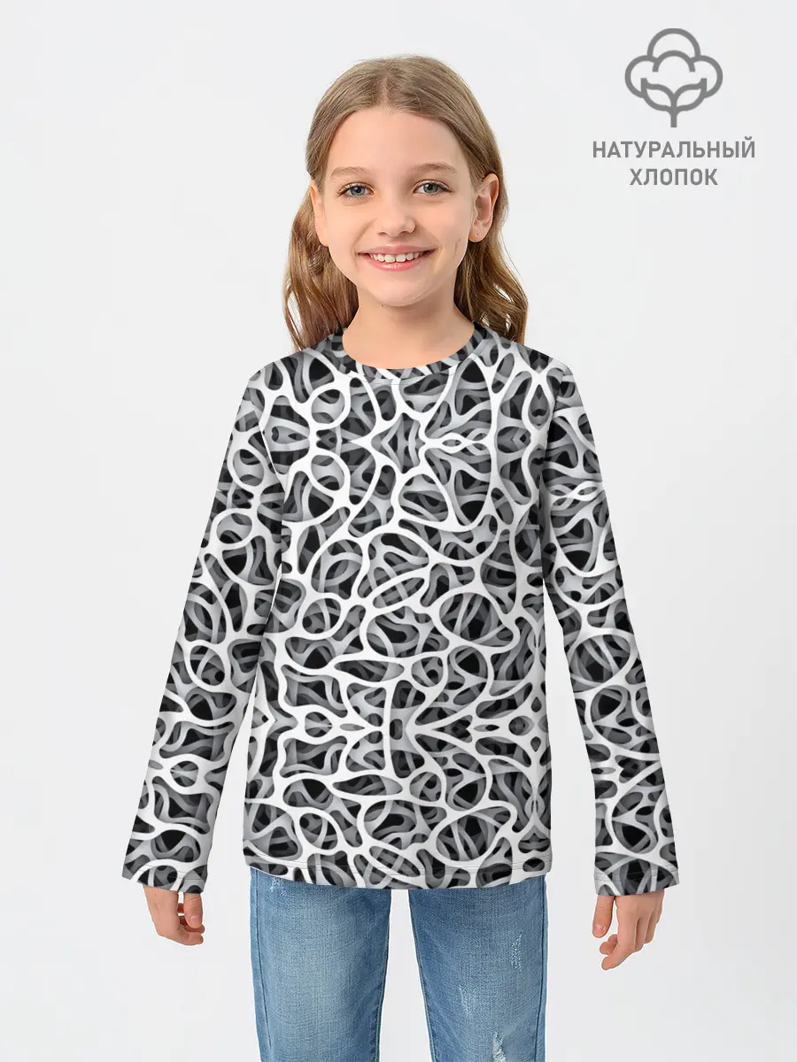 Детский лонгслив / Абстракция