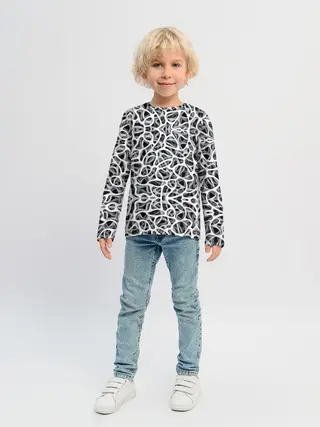 Детский лонгслив / Абстракция