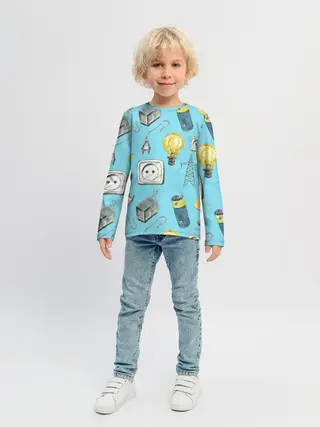 Детский лонгслив / Electricity and wires