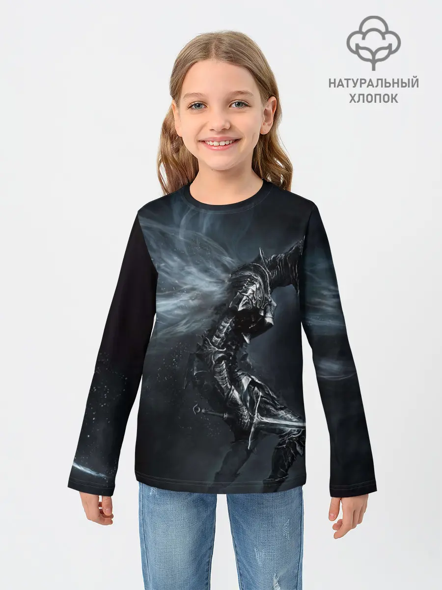 Детский лонгслив / Ночной рыцарь