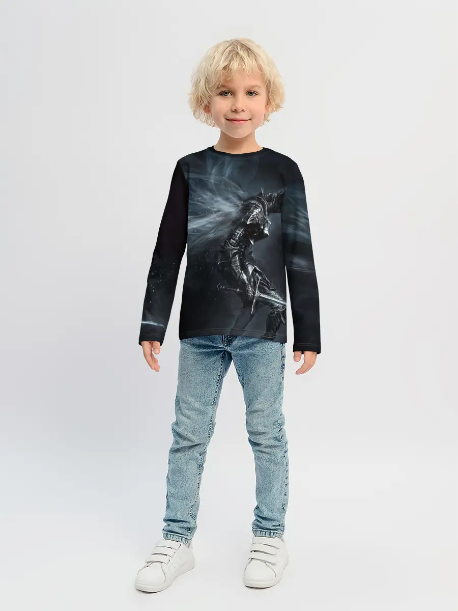 Детский лонгслив / Ночной рыцарь