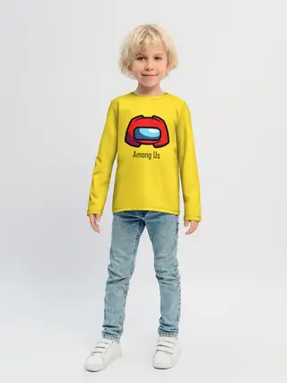 Детский лонгслив / Among Us|LoGo