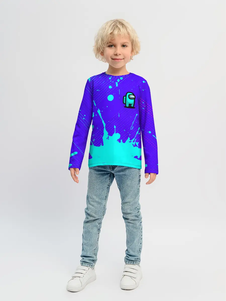 Детский лонгслив / AMONG US / АМОНГ АС