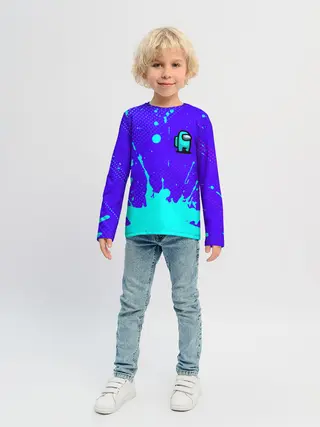 Детский лонгслив / AMONG US / АМОНГ АС