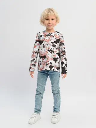 Детский лонгслив / Коровы