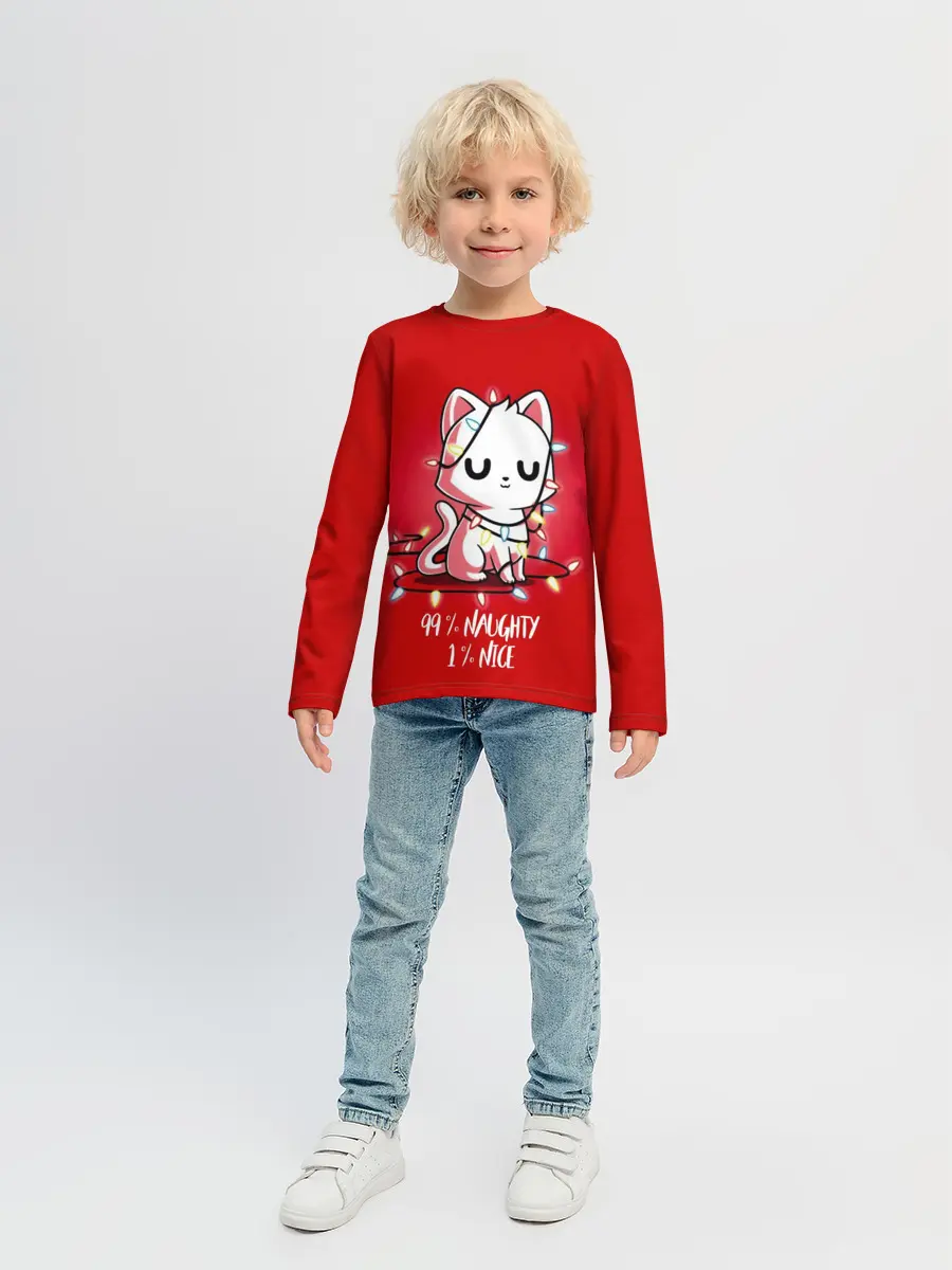 Детский лонгслив / 99% naughty