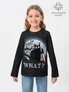 Детский лонгслив / What Cat