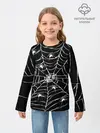 Детский лонгслив / Паутина с пауками