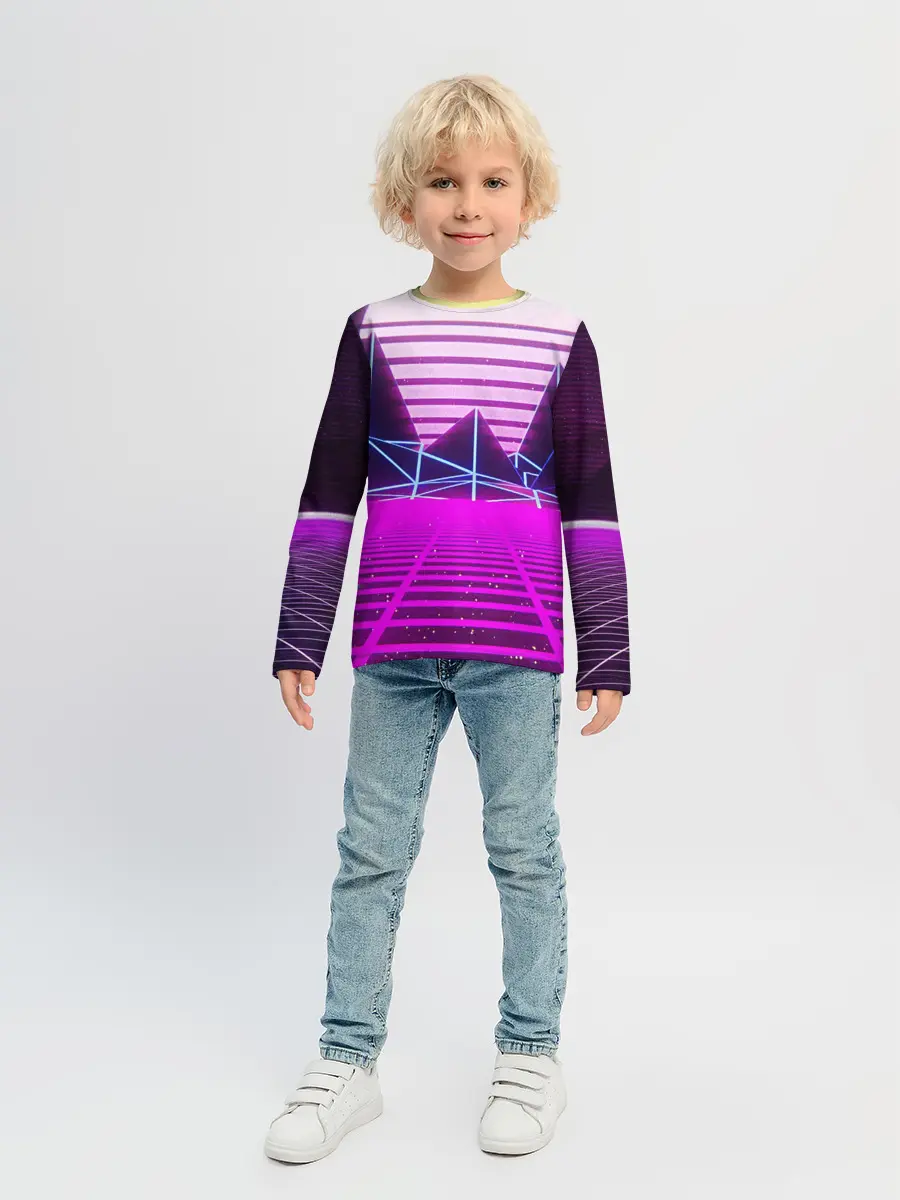 Детский лонгслив / Synthwave