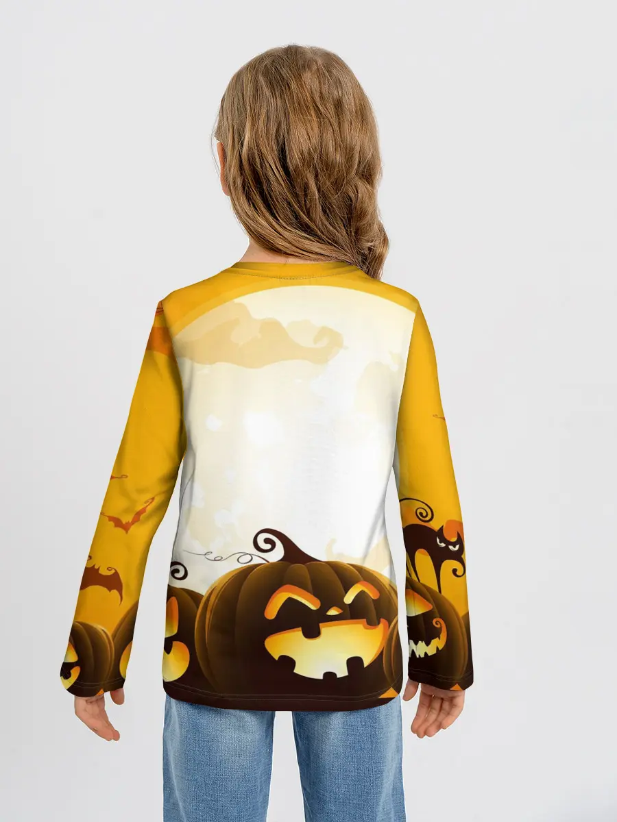 Детский лонгслив / Тыквы