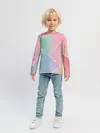 Детский лонгслив / Нежные цвета геометрии