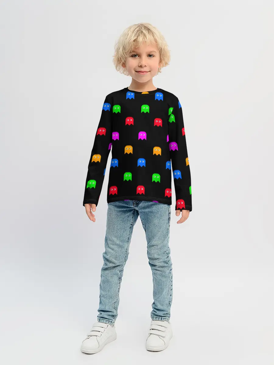 Детский лонгслив / Пакмен