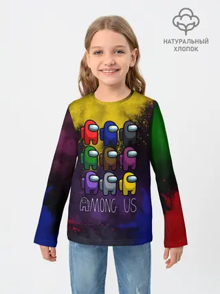 Детский лонгслив / AMONG US.