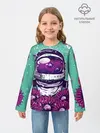 Детский лонгслив / Цветочный Астронавт